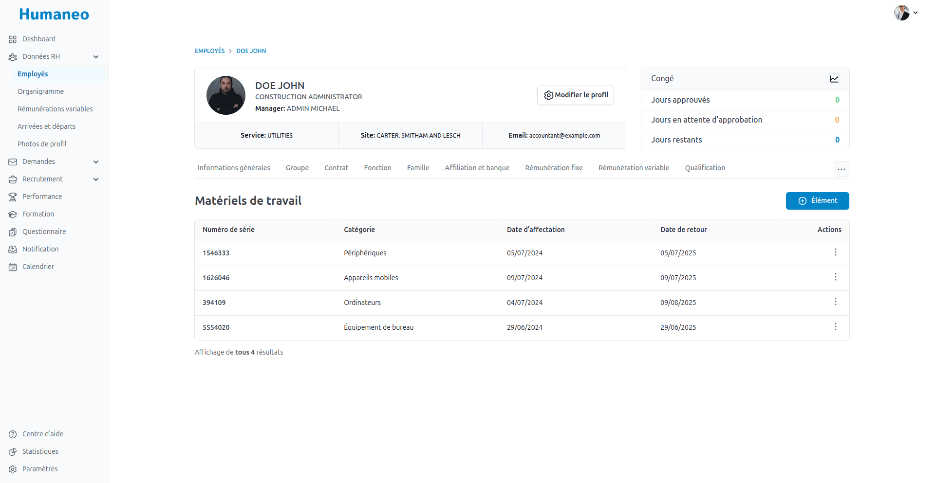 Gestion des actifs