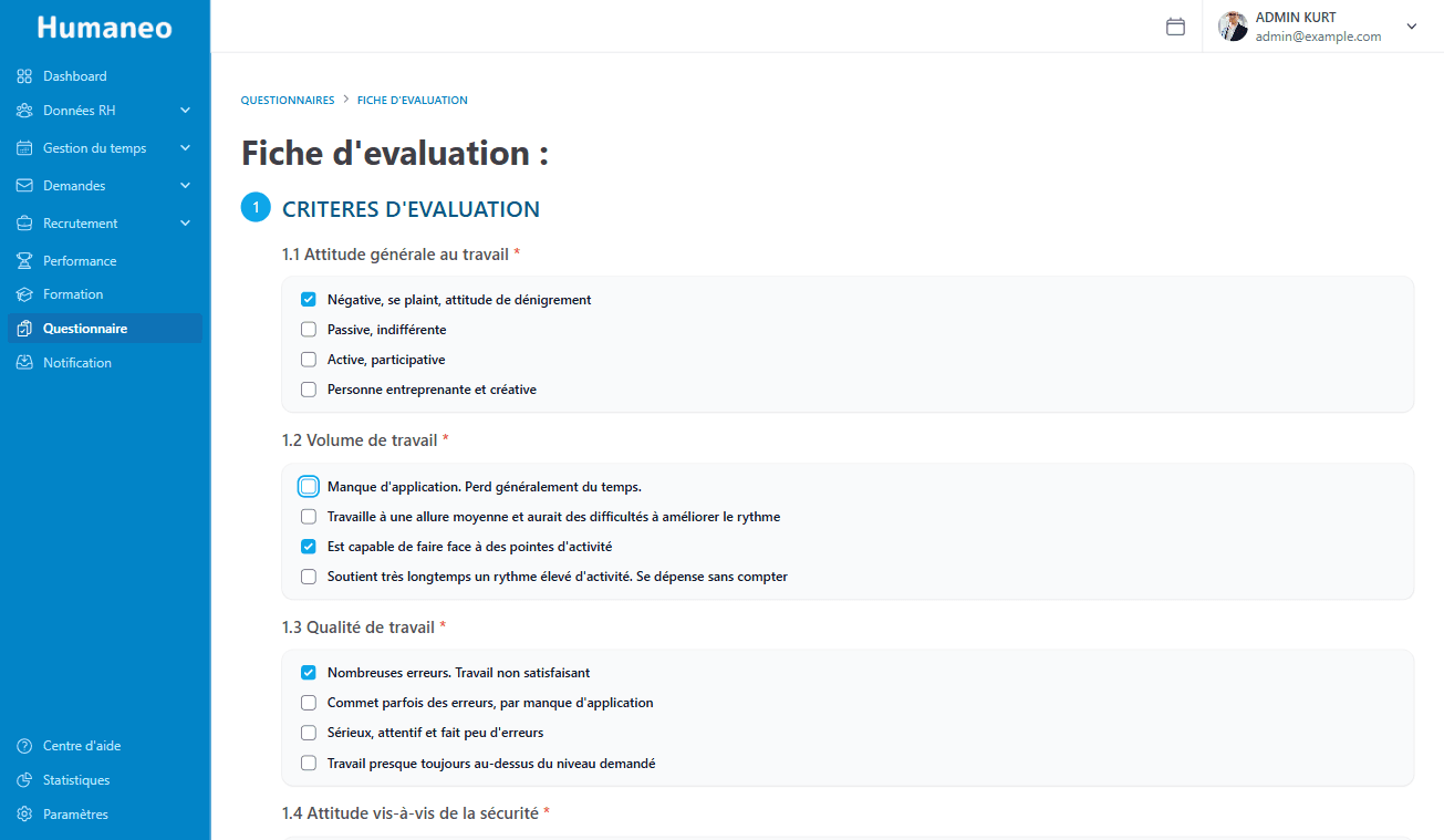 Attribution des Enquêtes