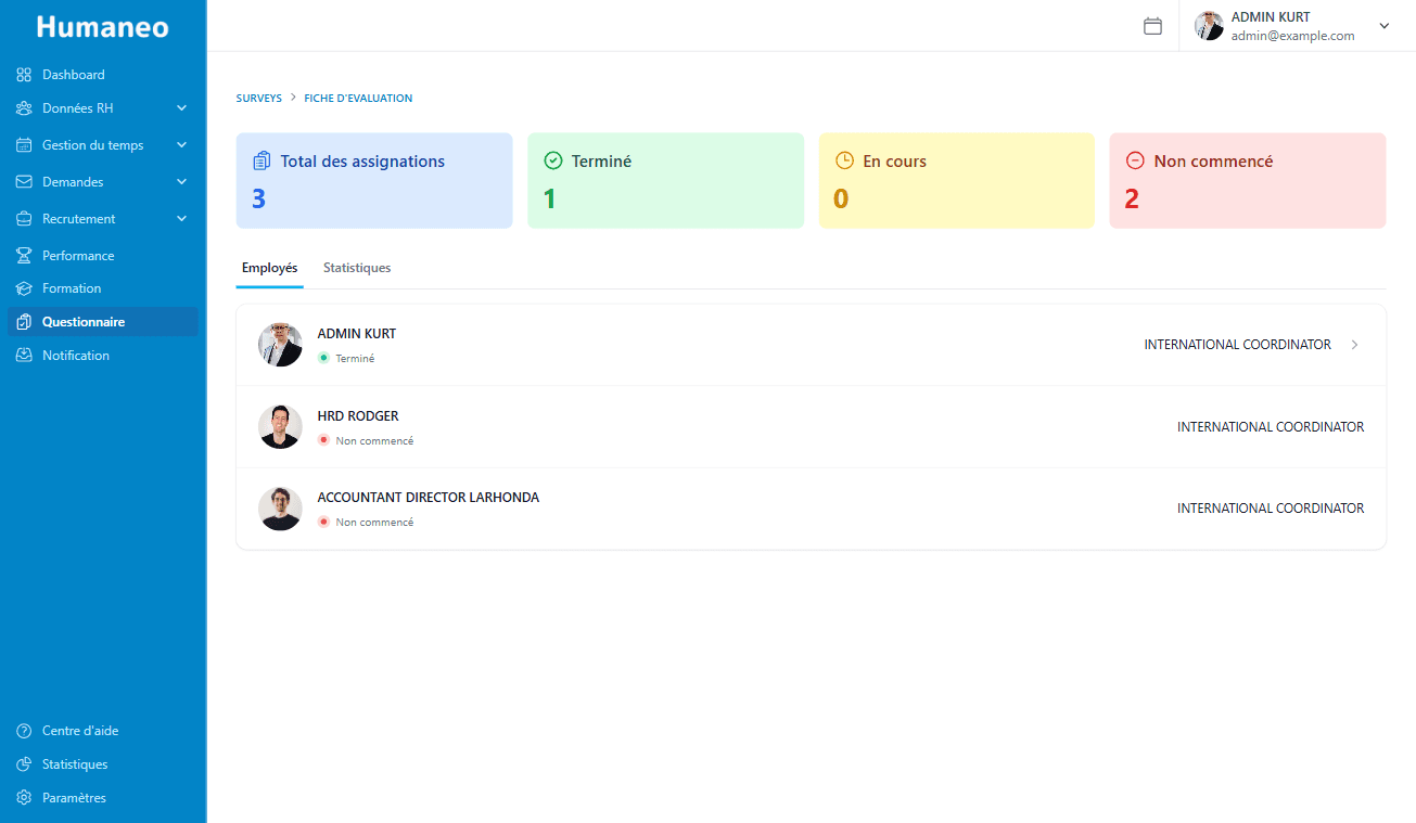 Analyse des Résultats